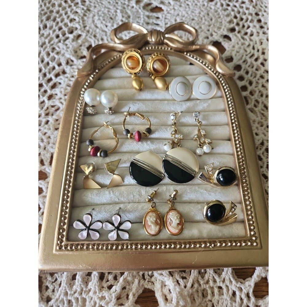 10 Pair Vintage And Modern Pierced Earring Lot